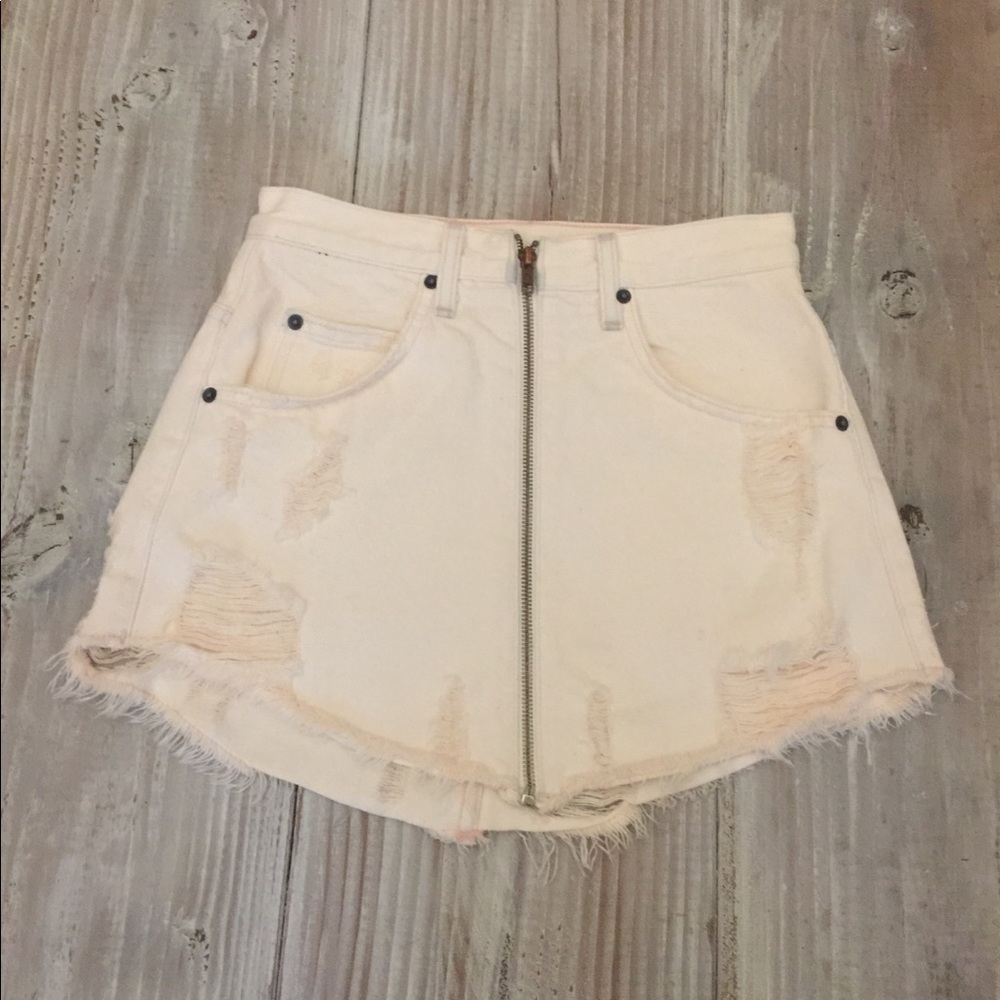 New!Lf /Carmar baby pink Beatrice denim zip up - Picture 3 of 4